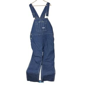 BIG SMITH Overalls Mens 44X30 Blue Denim Cotton Farm‎ Work